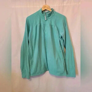 Denver hayes Teal plus size athletic sweater- 2XL